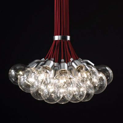 Ilde 13 Light Pendant Cord Color: Red