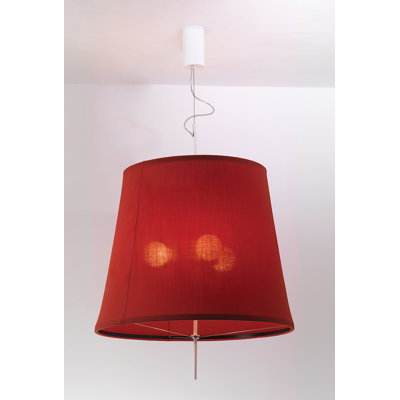 Adolight 2 Bell Pendant Shade Color: Red