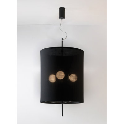 Adolight 1 Drum Pendant Shade Color: Black