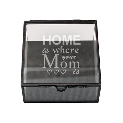Mother's Day Square Glass Shadow Decorative Box