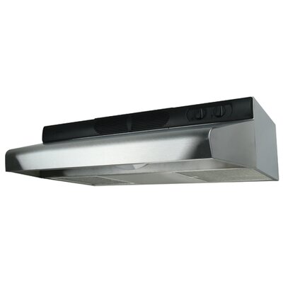 30  Deluxe Quite Under Cabinet Range Hood Finish: Stainless Steel image