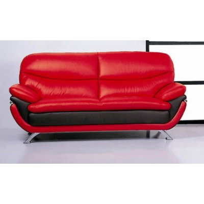 Jonus R/B Loveseat BVF1058 Hokku Designs Jonus Leather Loveseat