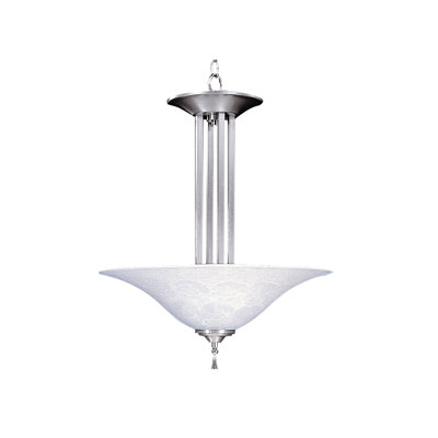 Bellevue 3 Light Inverted Pendant Finish: Brushed Stainless / Polished Nickel