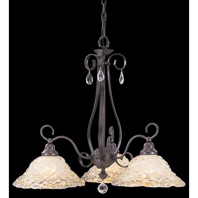 Rhapsody 3 Light Dinette Chandelier