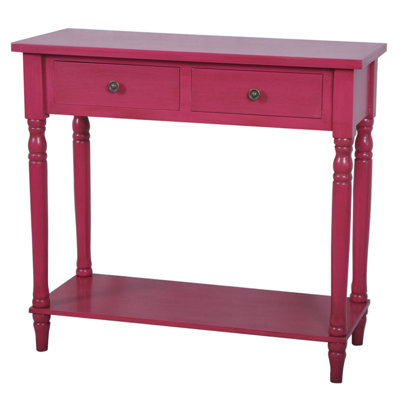 Treasure Console Table Color: Hot Pink image