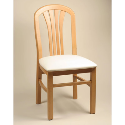 Crystal Side Chair (Set of 2) Finish: Natural, Upholstery: New Soho: Silver Grey