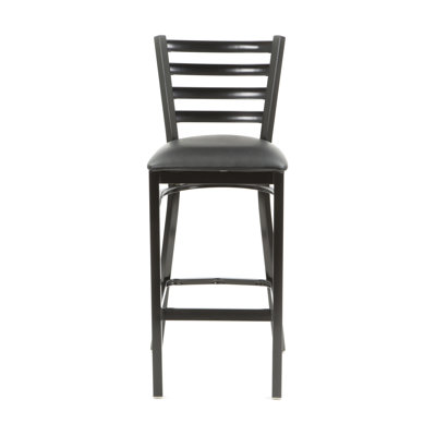 Diana 30 inch Bar Stool Upholstery: Black