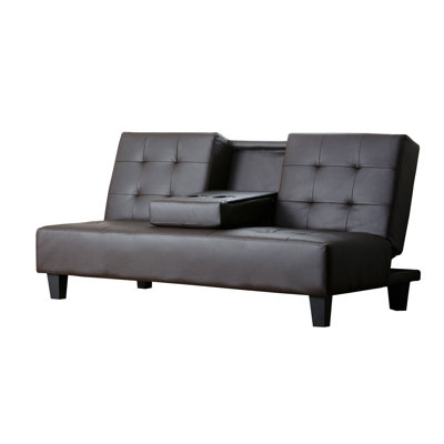 YG-L60-BRN BYV1682 Abbyson Living Bedford Upholstered Convertible Sofa