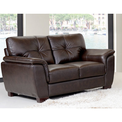 DBHC4894 27052259 DBHC4894 Darby Home Co Axtell Leather Loveseat