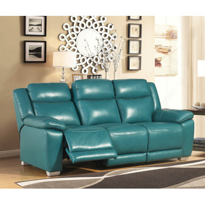 Red Barrel Studio RBRS3099 Evansburg Leather Reclining Sofa Upholstery