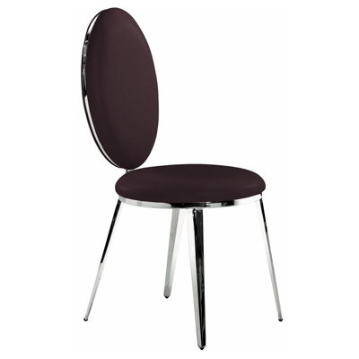 Belina Side Chair (Set of 2) Upholstery: Brown