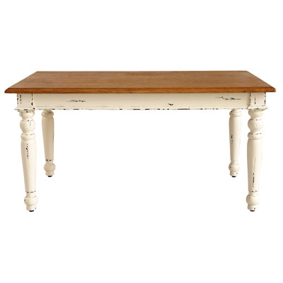 Suffolk Dining Table Finish Rustic Heavy Distressed Linen Rustic Mango Natural
