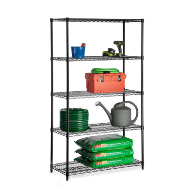 72 H 5 Shelf Shelving Unit Starter Finish: Black image