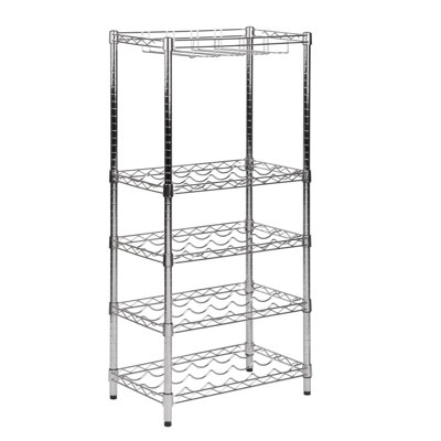 5-Tier 24 Bottle Floor Wine Rack