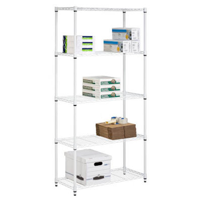 Storage 72 H 5 Shelf Shelving Unit Finish: White image