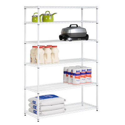 72 H 6 Shelf Shelving Unit Starter Finish: White image