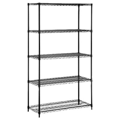 Storage 72 H 5 Shelf Shelving Unit Finish: Black image