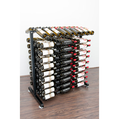 IDR Series 180 Bottle Floor Wine Rack Finish: Black