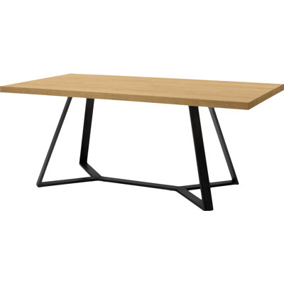 Archie L 200 Dining Table Frame Anthracite Top Walnut