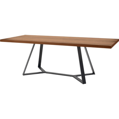 Archie L 240 Dining Table Frame Anthracite Top Walnut
