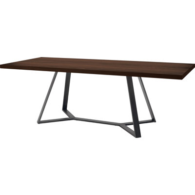 Archie L 200 Dining Table Frame Anthracite Top Wild Oak