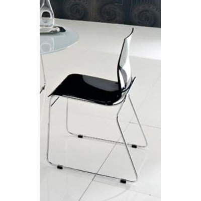 Gel Side Chair (Set of 2) Color: Black