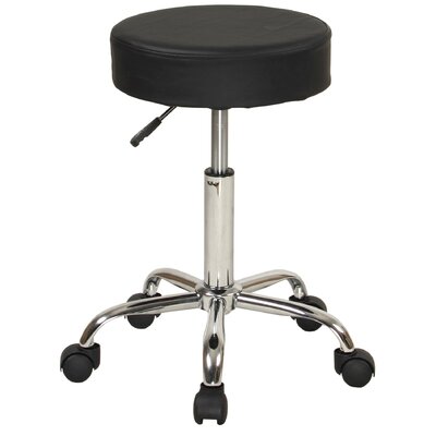 Relief Adjustable Stool with Wheels and Metal Frame image