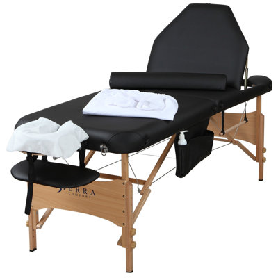 All-Inclusive Adjustable Back Rest Portable Massage Table image