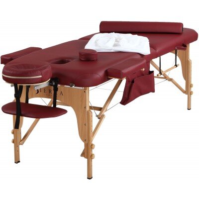 All Inclusive Portable Massage Table Color: Burgundy image