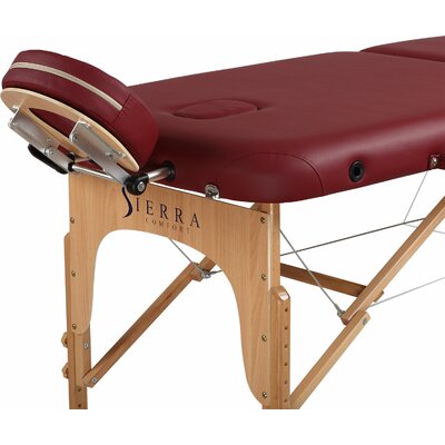 Relief Portable Massage Table Color: Burgundy image