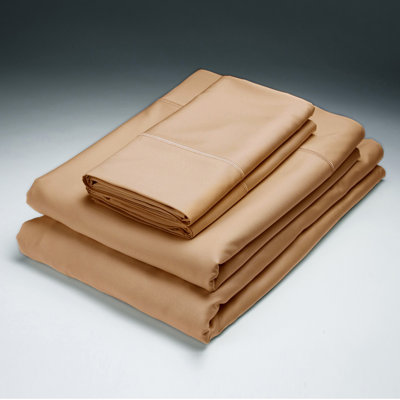 Bamboo Pillowcase Size: King Color: Copper image