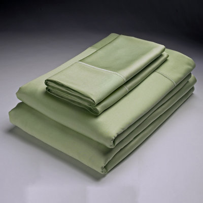 Bamboo Pillowcase Size: King Color: Grass image
