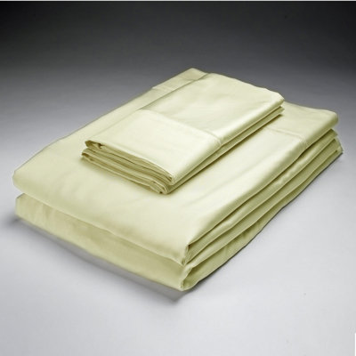 Bamboo Pillowcase Size: King Color: Ivory image