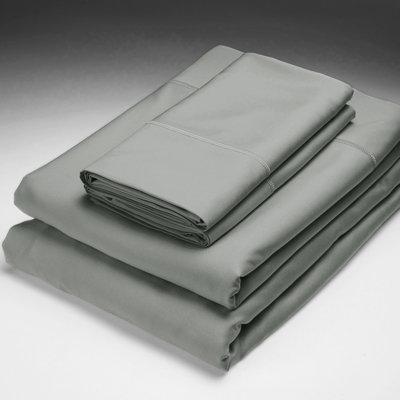 Bamboo Pillowcase Size: King Color: Black Pearl image