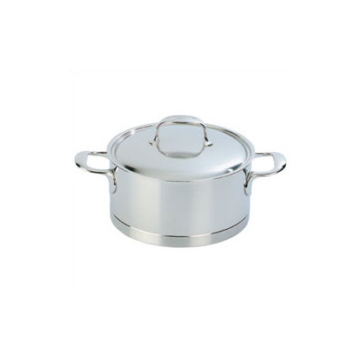 Atlantis Stainless Steel Round Dutch Oven Size: 4.2-qt. image