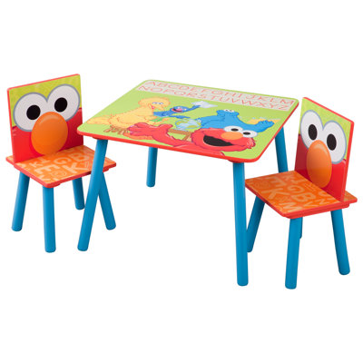 Delta Children Sesame Street Kids’ 3 Piece Table & Chair Set TT89332SS
