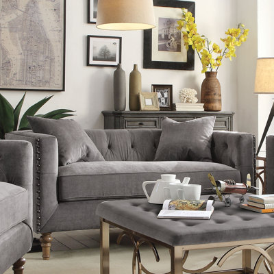 ACME Furniture 53581 Sidonia Chesterfield Loveseat