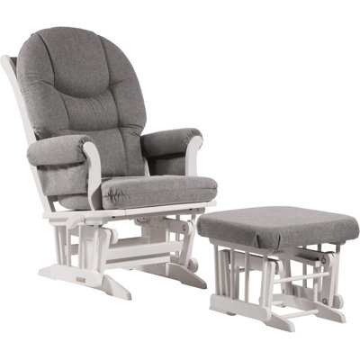 Ultramotion Sleigh Nursing Glider and Ottoman Color: Dark Grey