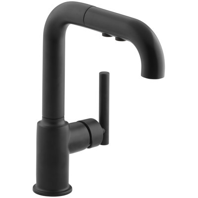 Kohler Purist Single Hole Kitchen Sink Faucet With 7 Pullout Spout
