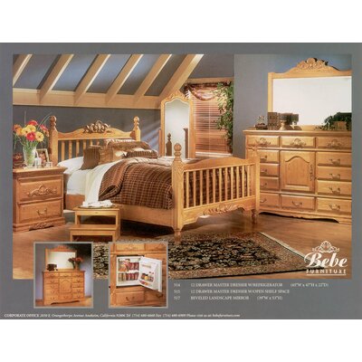 Bebe Furniture Country Heirloom Slat Post Bedroom Collection