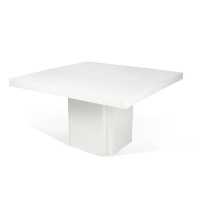 Dusk Dining Table Size: 30 inch H x 51 inch W x 51 inch D, Finish: High Gloss White