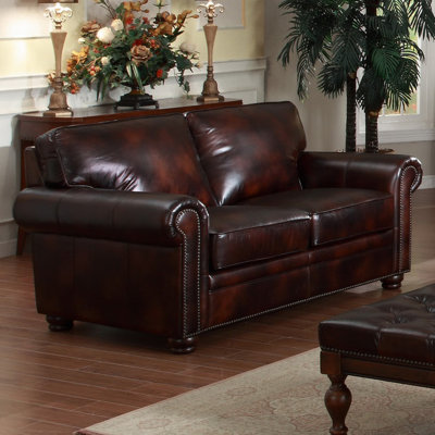 Lazzaro Leather 5050-20-9011B Leather Loveseat