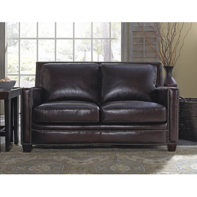 Lazzaro Leather WH-1303-20-9012B Simplicity Leather Loveseat Upholstery