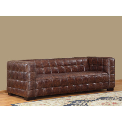 Lazzaro Leather WH-1318-30-9021 Nautical Leather Sofa