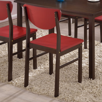 Side Chair Side Chair Finish: Red