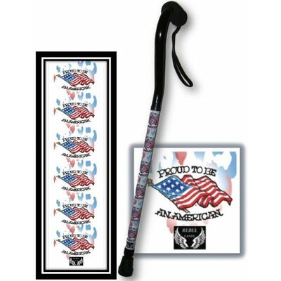 Proud American Offset Single Point Cane image