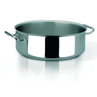 Sitram Profiserie Stainless Steel Round Rondeau Size: 18.5-qt. image