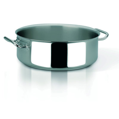 Sitram Profiserie Stainless Steel Round Rondeau Size: 11.4-qt. image