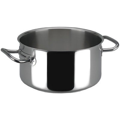 Profiserie Stainless Steel Round Braiser Size: 26.4-qt. image