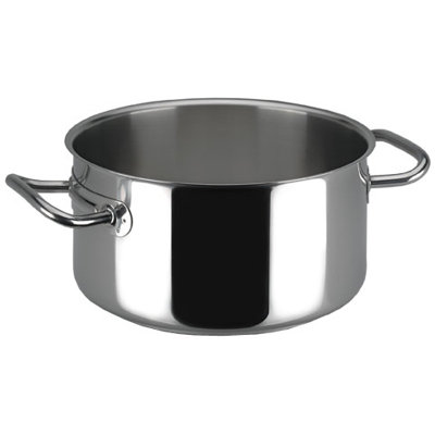 Profiserie Stainless Steel Round Braiser Size: 11.2-qt. image